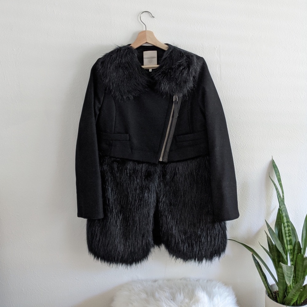 O’2nd cashmere fur coat size xs